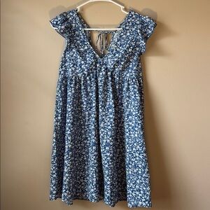 Floral Blue Shift Dress